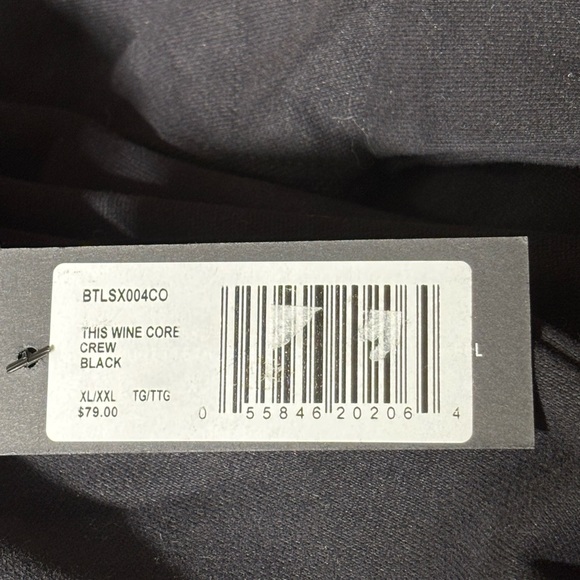 NWT Brunette the Label oversized XL/2XL crewneck black sweatshirt - Picture 10 of 10